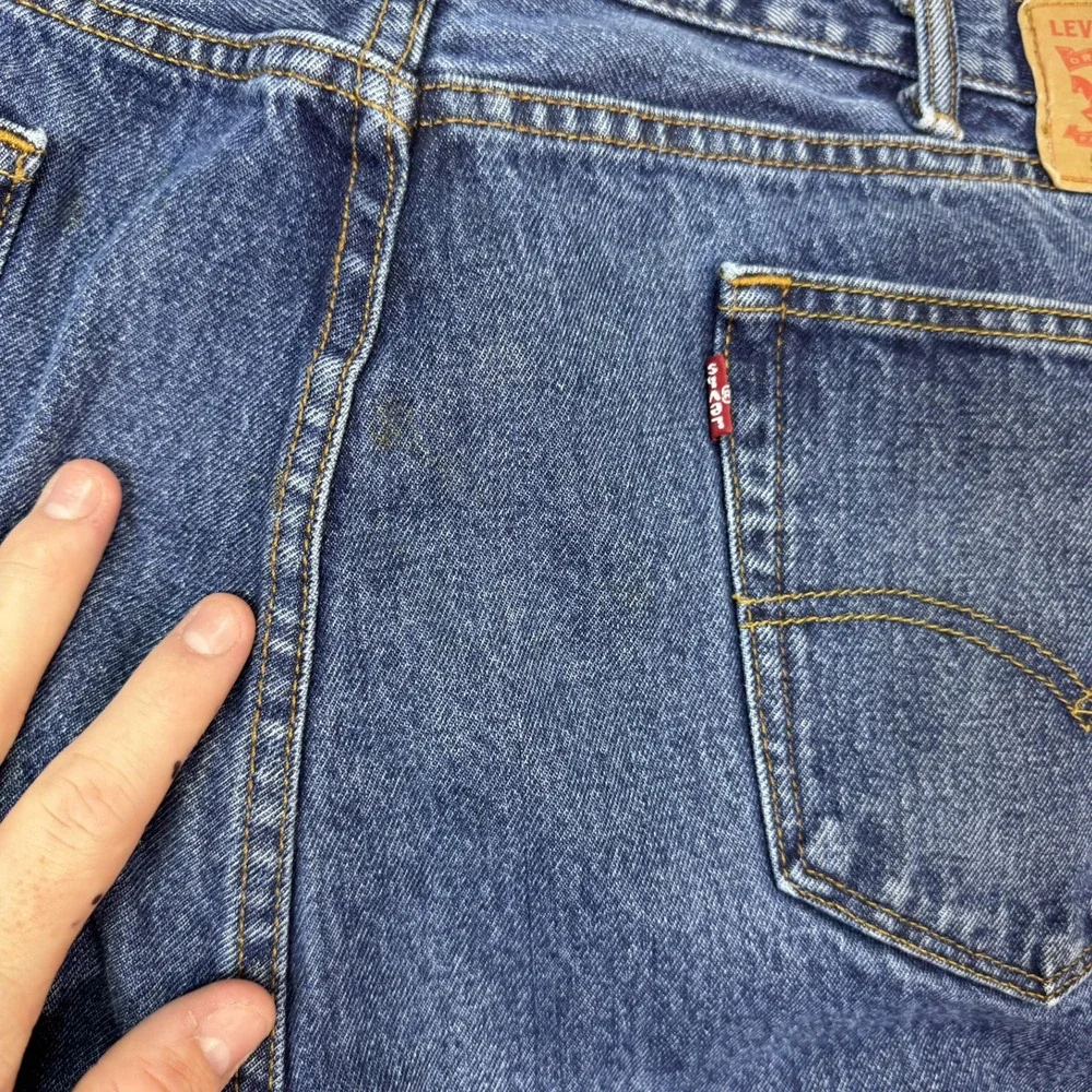Levi's 505 Regular Fit Jeans Mens 40x30 Blue Medium Wash Straight Leg Denim